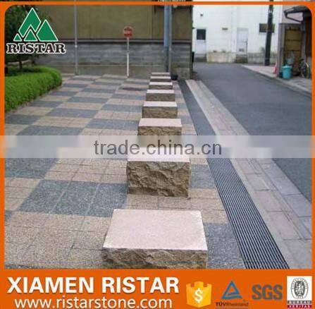 Square granite parking stone bollard DIS-P013