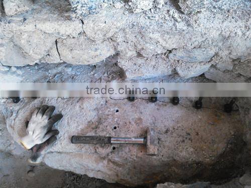 Wedge tools for splitting granite