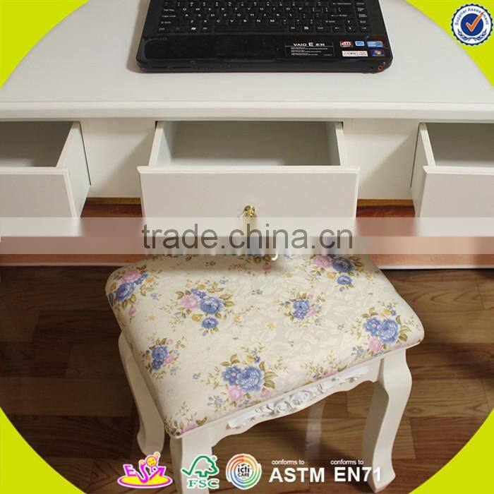 2017 New design high quality wooden bedroom table and chair set, new design wooden bedroom table and chair set W08G189