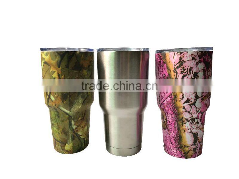 Double Wall Vacuum Insulated Travel Insulated Tumbler With Lid