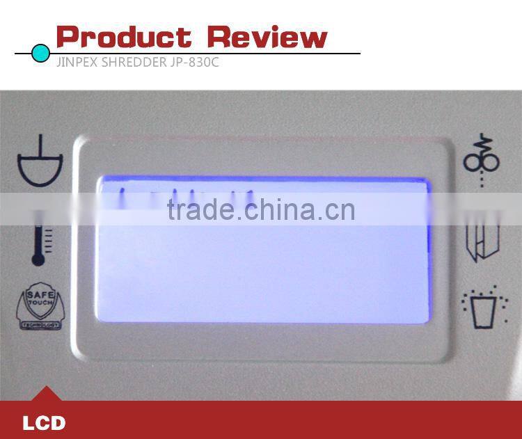 JP-830C Micro cut Electronic Paper & CD&CREDIT CARDS Shredder CUT SIZE:2*10MM medium capacity