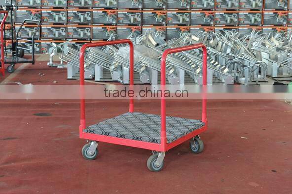 800kg heavy duty steel four brake castor carpet trolley