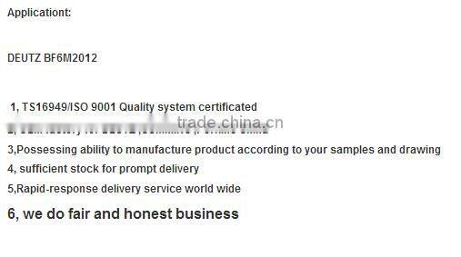 crankshaft 04284386 for Deutz BF6M2012 04284386, 04292806, 04502707