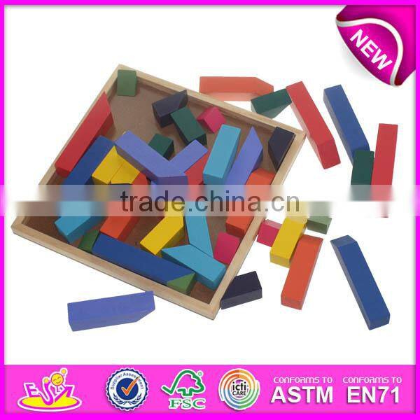 intelligent wooden 3d puzzle, solid wood puzzle game for kids W13A049