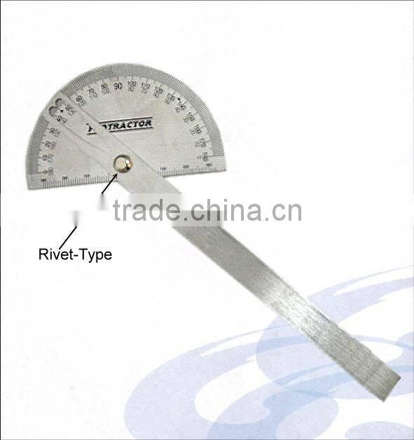 200mm Stainless Steel Protractor Ruler For Measuring Tools