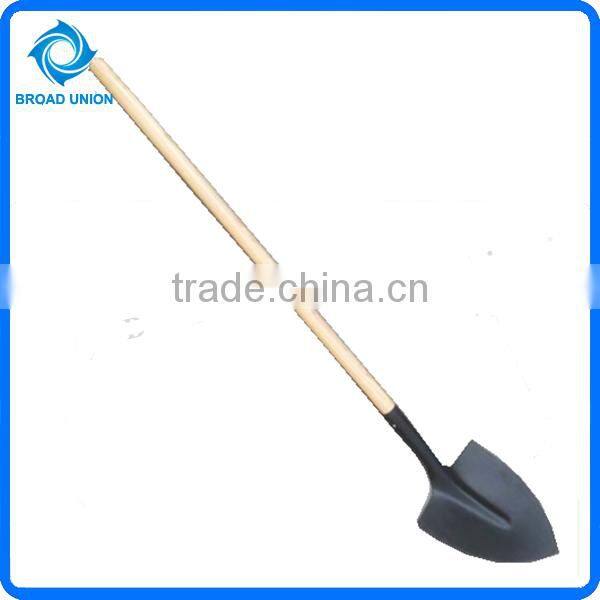 Round Shovel Steel Wooden Handle Shovel Round Head Steel Shovel