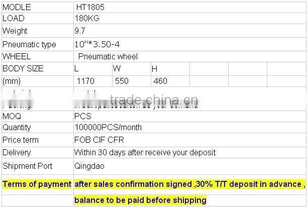 various usage Steel china made Hand Trolley hand pallet truck with two wheels / platform hand truck / stair climbing hand truck