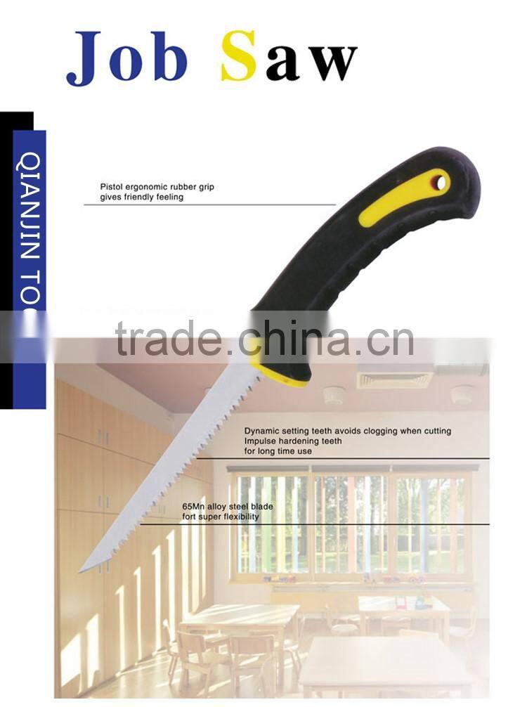 QJ-JH10 High quality hand tools,65Mn alloy steel blade job saw hand saw