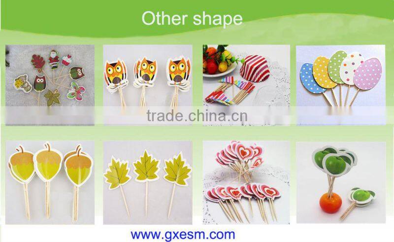 New product custom-made birthday flag food toothpicks