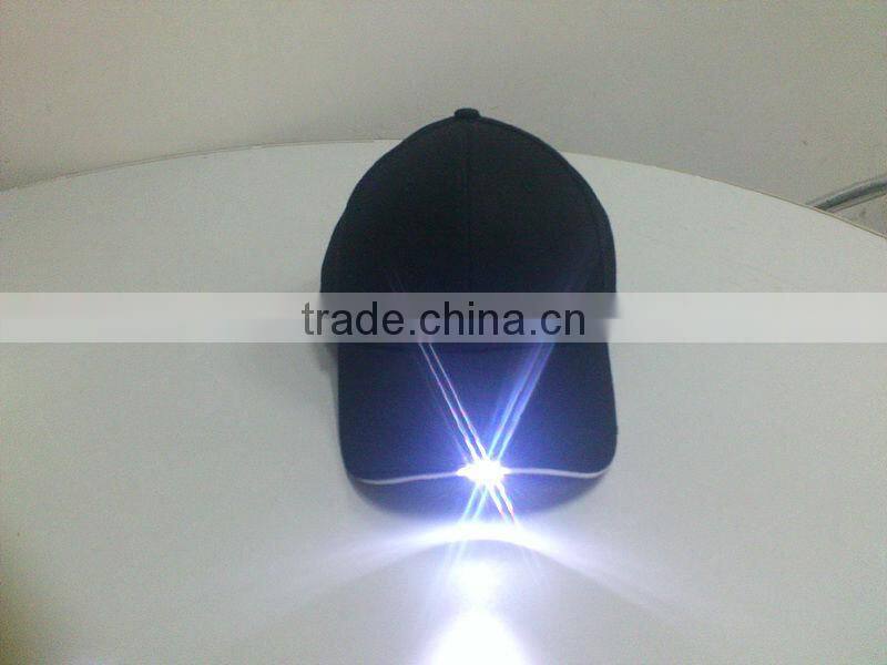 blank baseball cap with built-in led light
