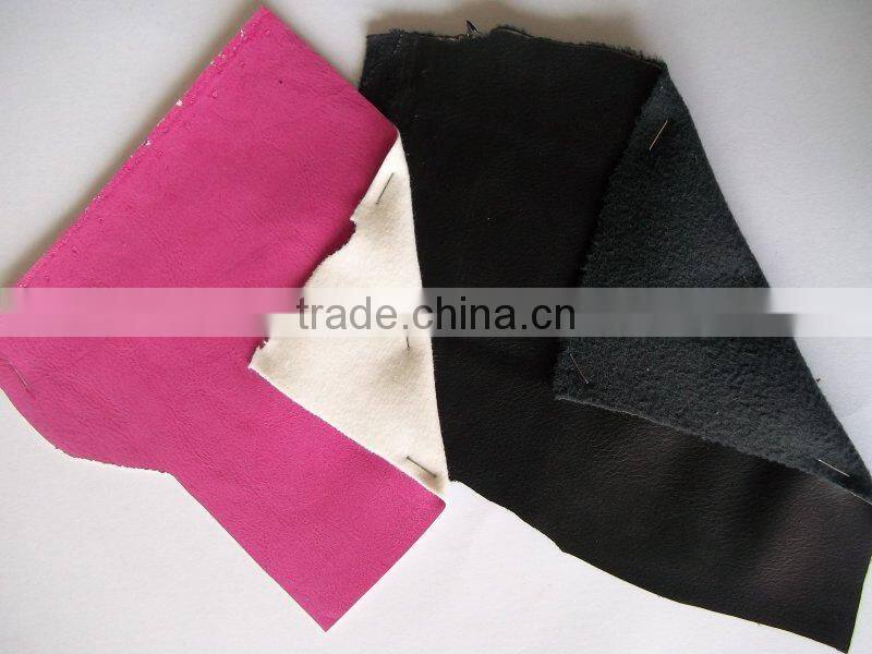 PU arfificial leather, pu synthetic leather stocklot for shoes, furniture and bags