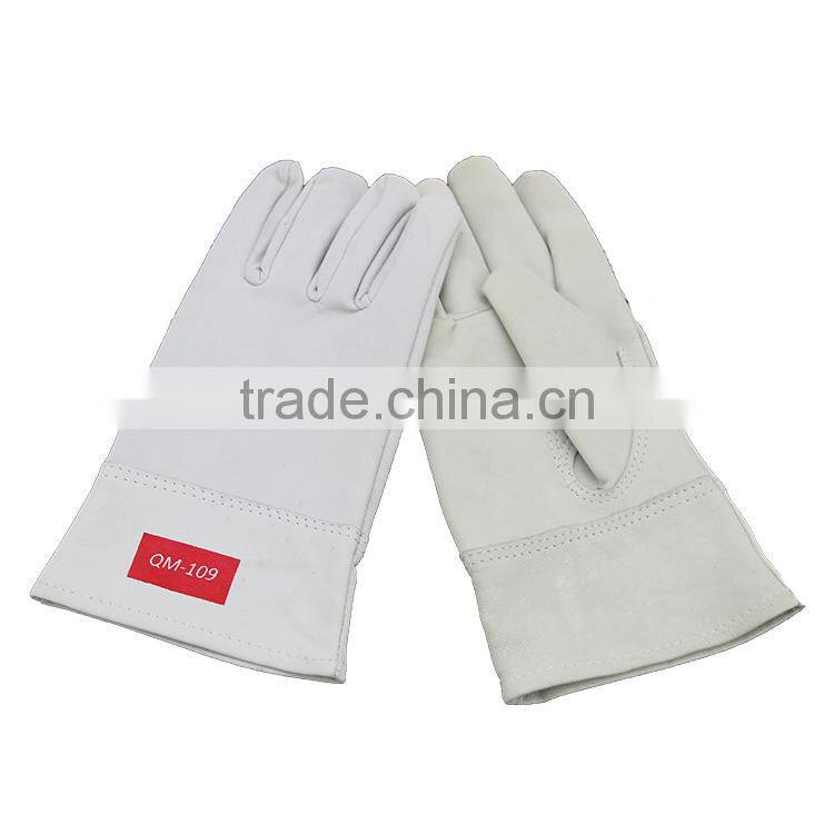 GZY 2015 heat-resistant goatskin dubai importers of leather working gloves