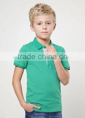 2017 Custom summer range children clothing Custom boys pique POLO shirt in solid colors children tops