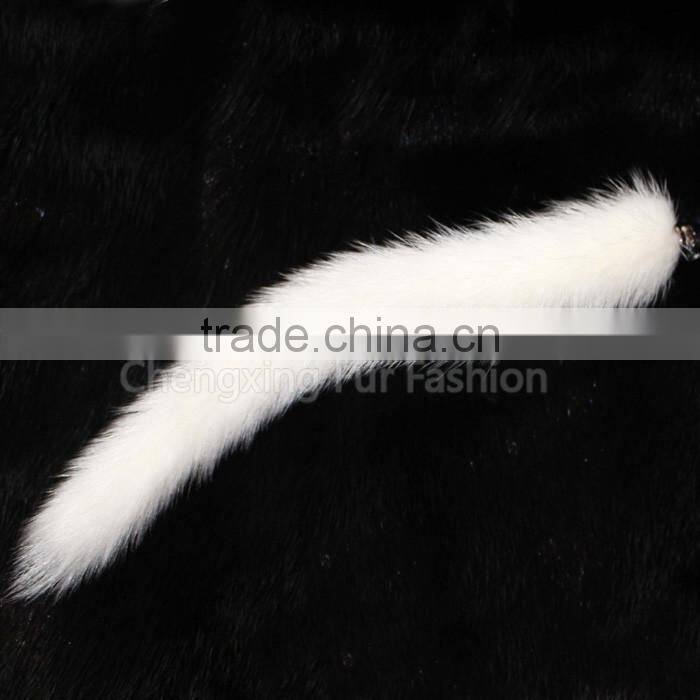 CX-R-35A 100% Real Mink Fur Tail Key Chain
