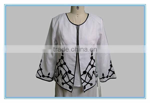 Business Women Formal Suits With Embroidery