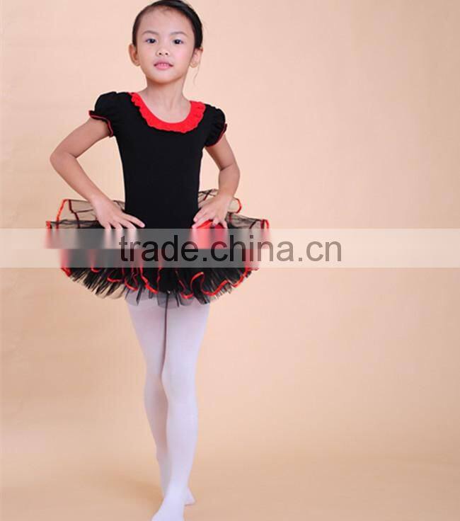 2015 new children dancing clothing tutu dress girl black swan ballet dance clothes