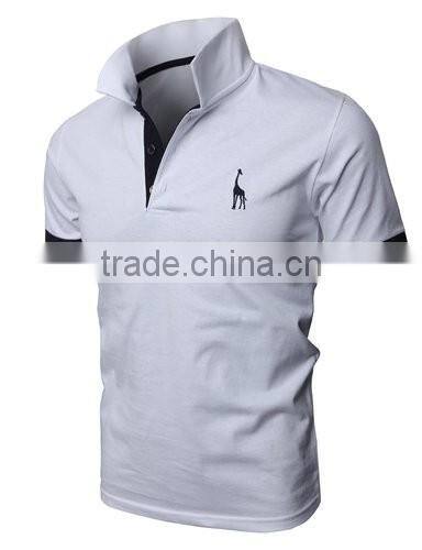 Promotional custom embroidered logo and printing polo shirt 100% cotton
