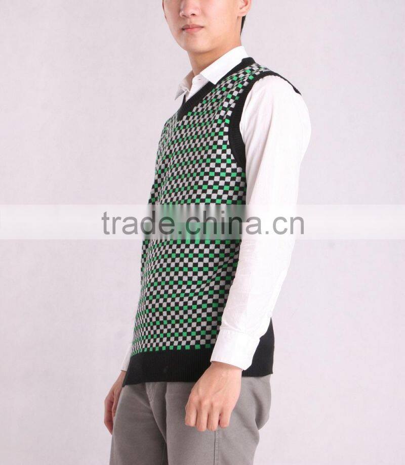 Green Mens Christmas Sweaters Vest