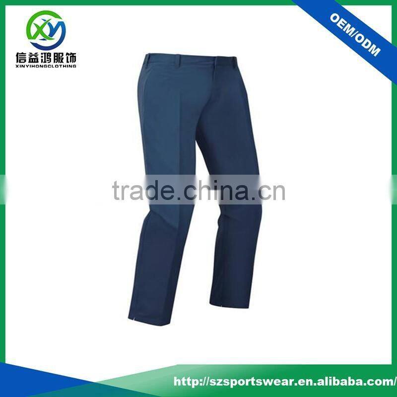 2017 High quality custom made waterproof dry fit breathable men's golf pants