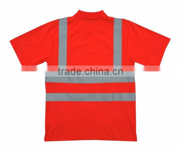 OEM 3M tape safety polo shirt hi-vis t-shirt