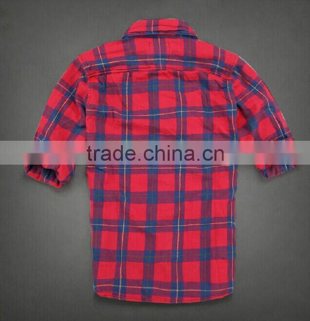 2017 men's new fashion design flannel casual shirt