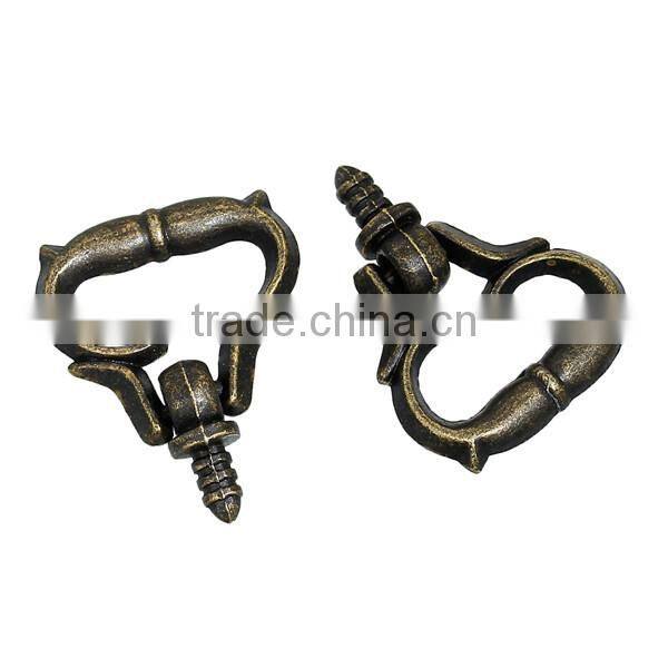 Wholesale Iron Based Alloy Antique Bronze Jewelry Wooden Box Pull Handle Knobs