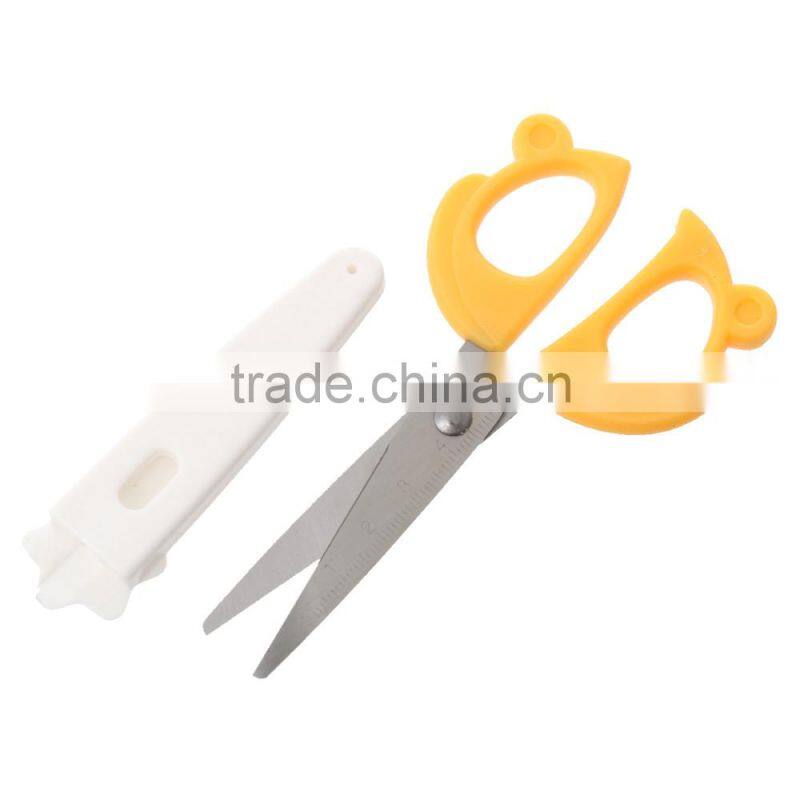 Colorful Stainless Steel Home Office Yellow student/Kids Cutting Scissors