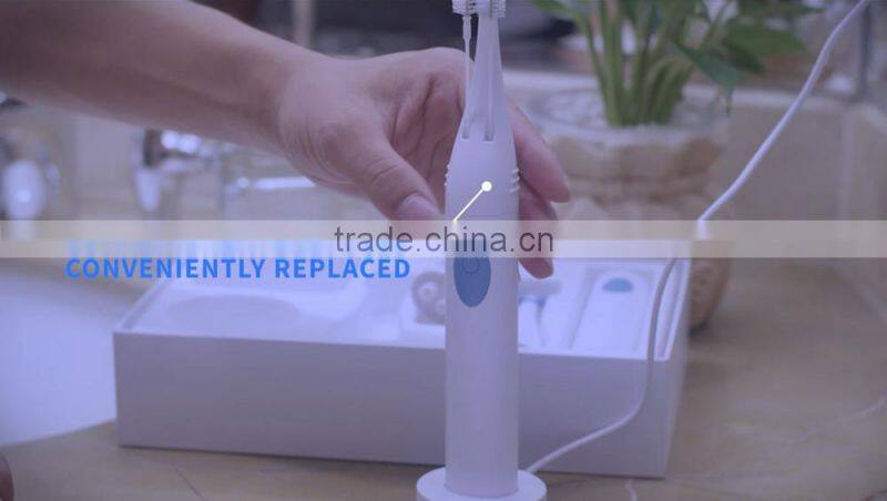 Kids and adult electric toothbrush with double heads holder