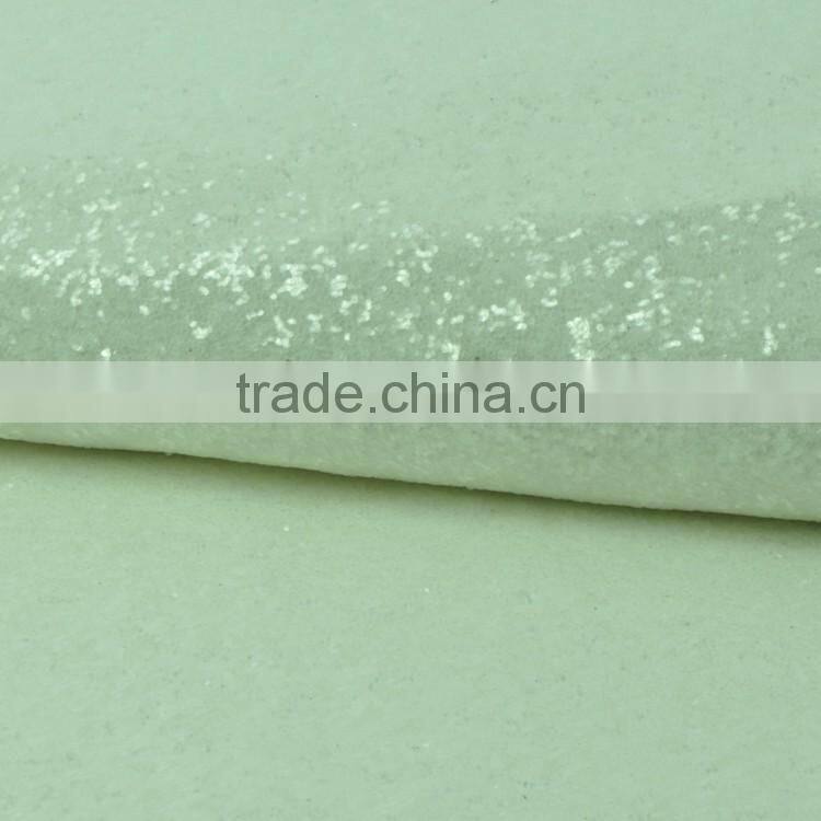 over 10 years experience soft handfeeling and shinning design white glitter wallpaper