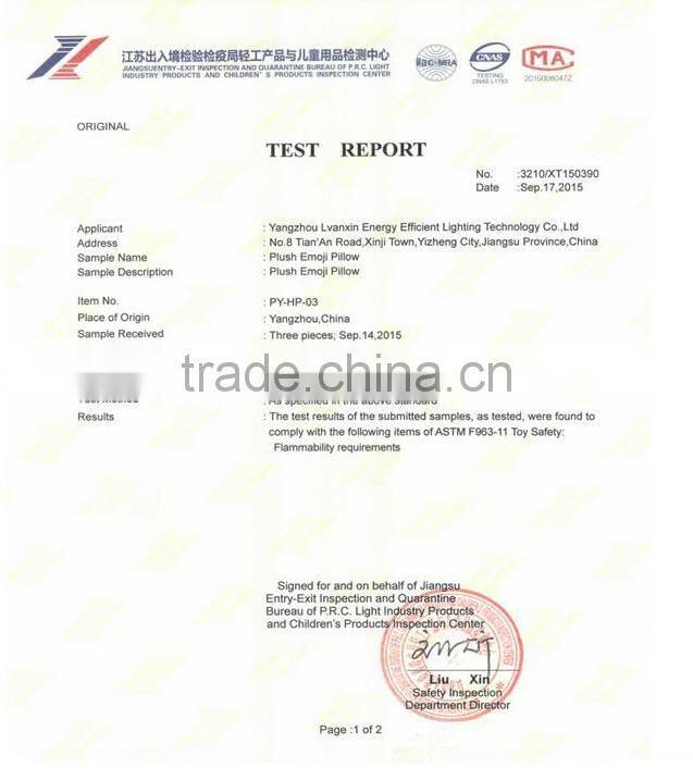 Factory supply custom cute plush emoji slipper for women