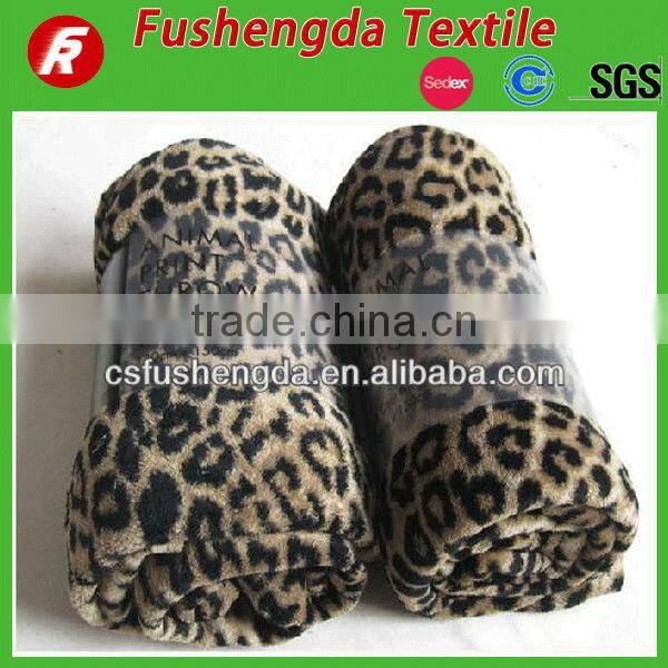 printed leopard pv plush