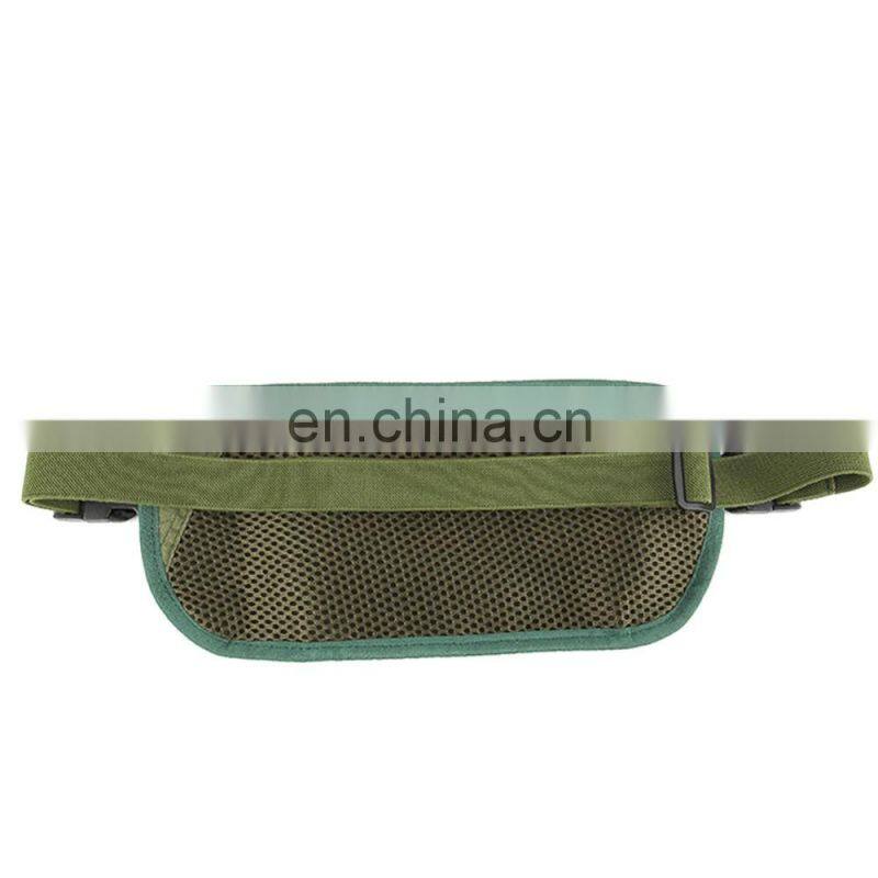 Printed Dark Green Travel Nylon Rfid Money Bag Women Waist Wallet