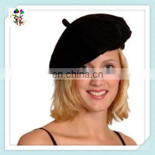 Mime Fancy Dress Costume Party Black Felt French Beret Hats HPC-0265