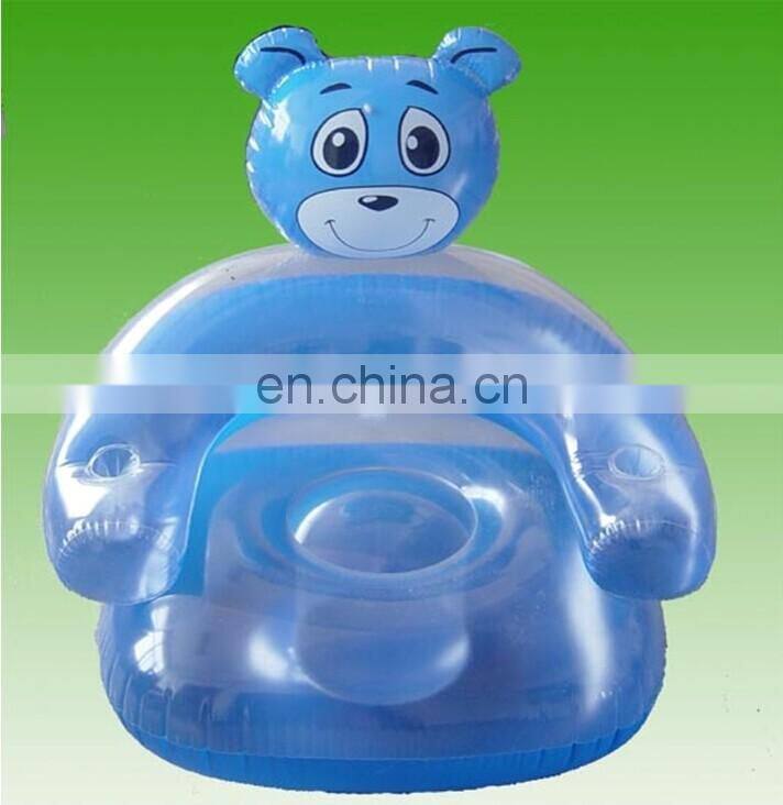 ICTI Approved Material Comply with ASTM standard and EN 71 Cartoon Winnie air bed inflatable bed sofa