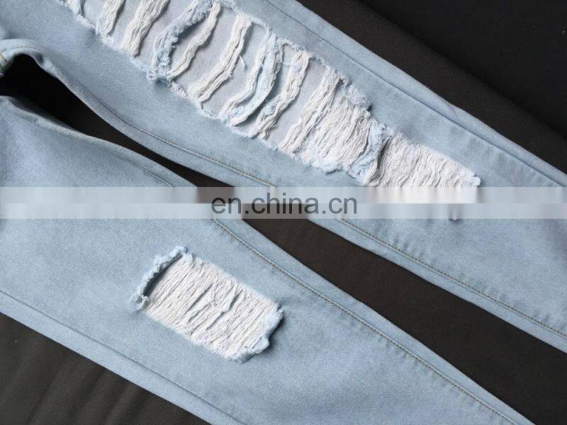 A Forever Fairness Loose Straight Holes Pants Nine New Fashion Jeans Pants,Latest Design Jeans Pants
