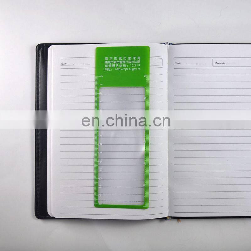 Online shopping on Alibaba pvc plastic small bookmark magnifying glass