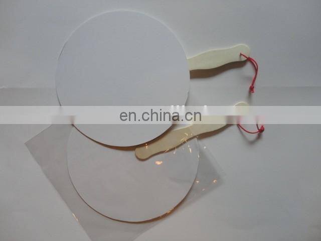 cmyk offset two both side printing diy paper hand fan