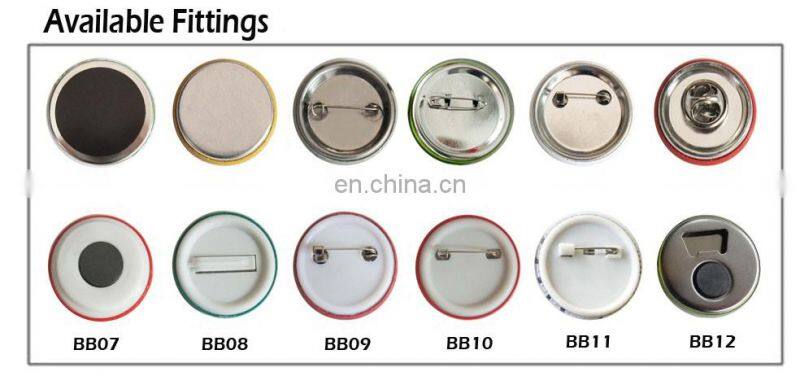 Magnetic tin buttom badge manufacturer