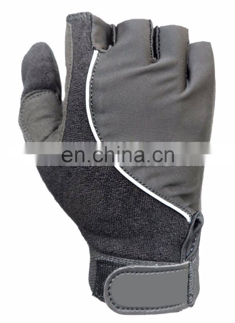 NEW FULL THUMB HALF FINGER GEL PADDED WHEELCHAIR SPECIFIC SPORT GLOVES