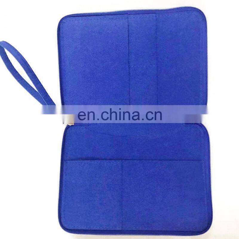 Simple felt purse coin money case holder bag