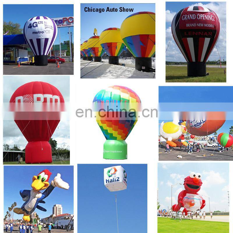 Customized Outdoor Inflatable Ground Balloon Colorful Hot Air Balloon For Promotion