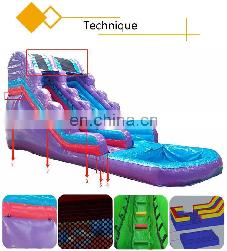 popular commercial grade party rental inflatable tiki island water slide