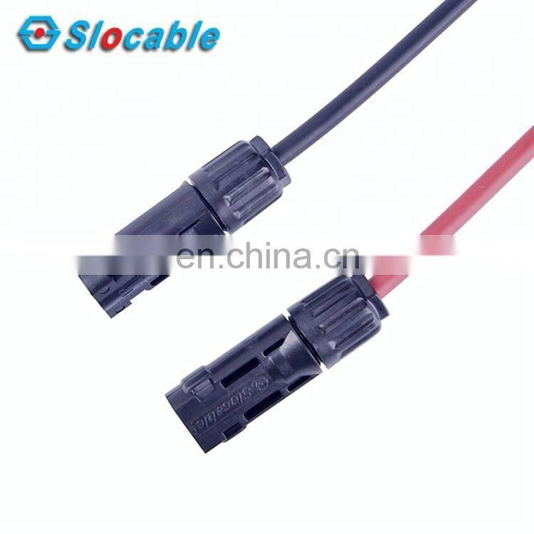 Slocable Branch Cable 6mm2 Solar Cable Main Line 10cm and 4mm2 Branch Line 10cm Solar Wire with Solid Copper Connector