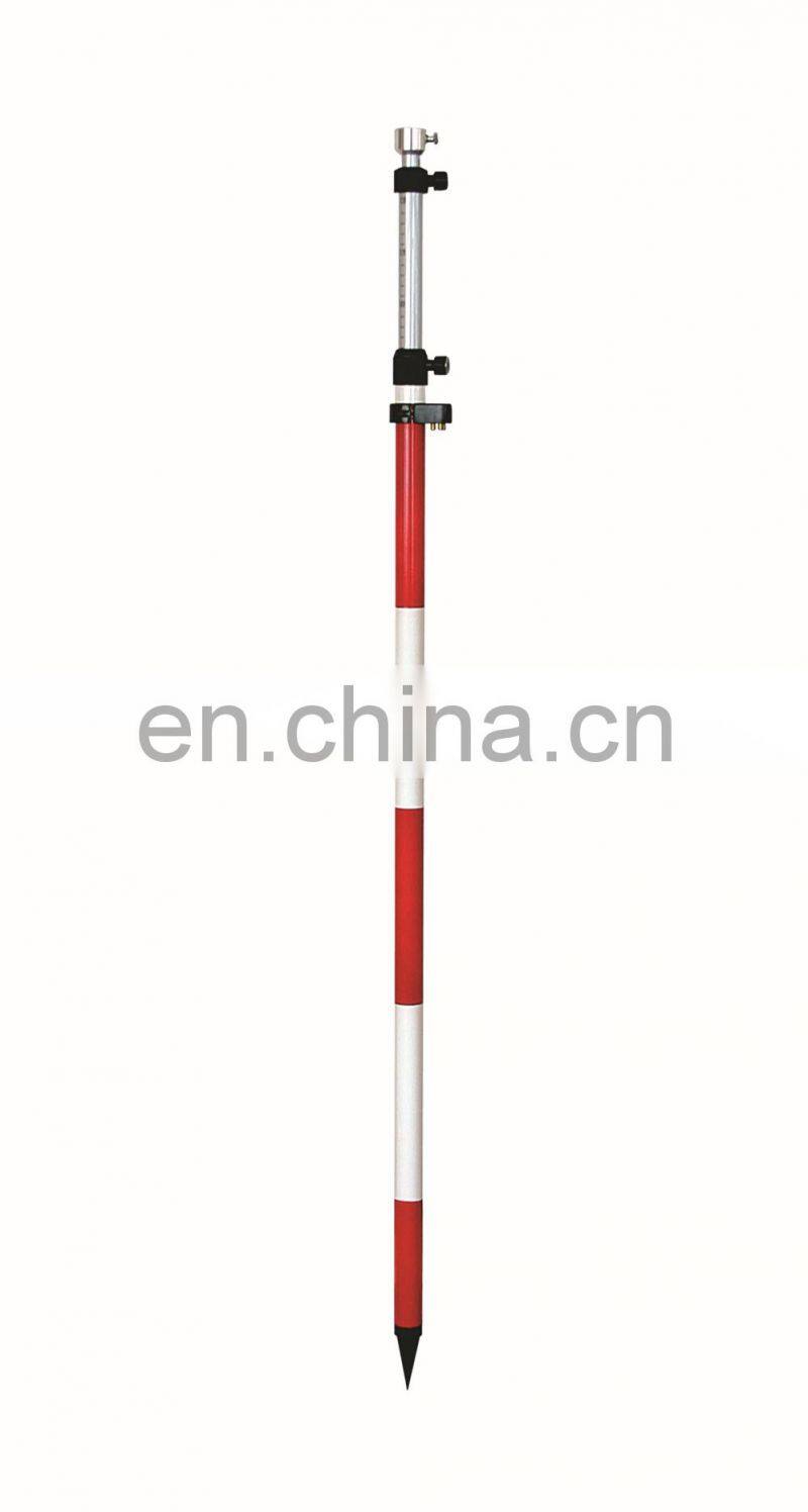 Aluminium red and White Survey Telescopic Mini Prism Pole