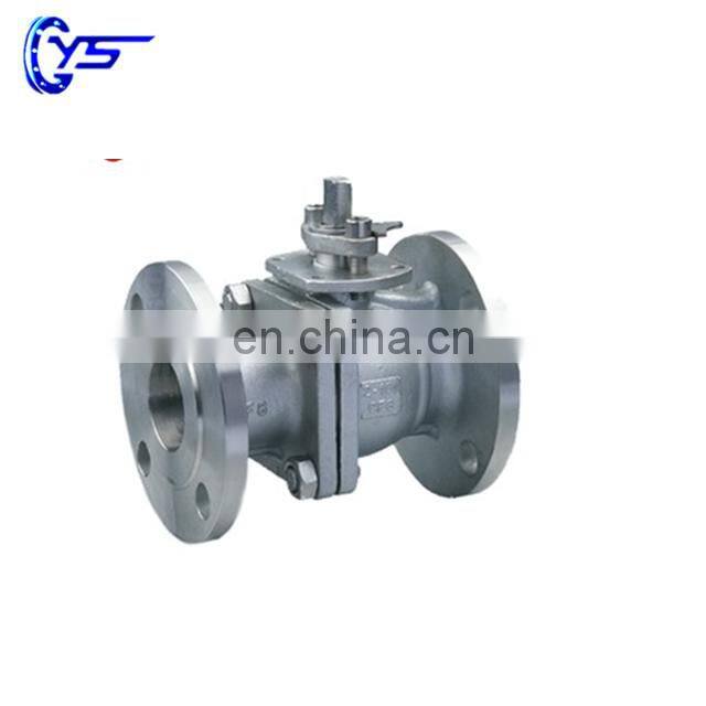 cast steel two-way ball valve with double flange