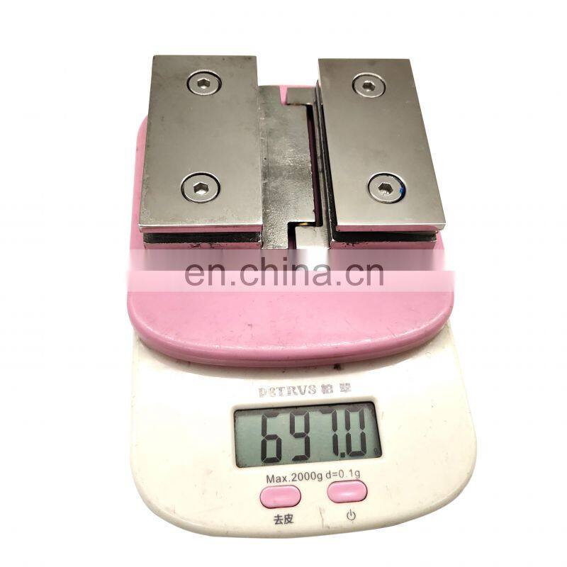 SS304 Bathroom Clamp Hinges flexible glass door hinge clamp Single Hinge