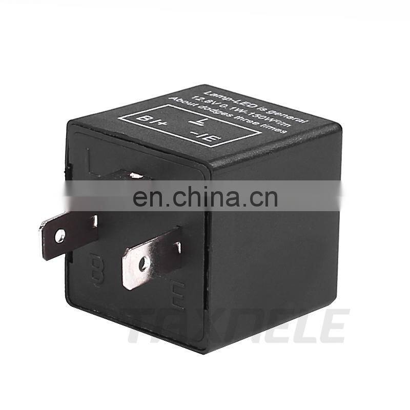 DC 12V Moto LED Turn Signal Flasher Relay Three Gear Frequency Motorcycle Adjustable Speed Flash Relay Accessaries CF13