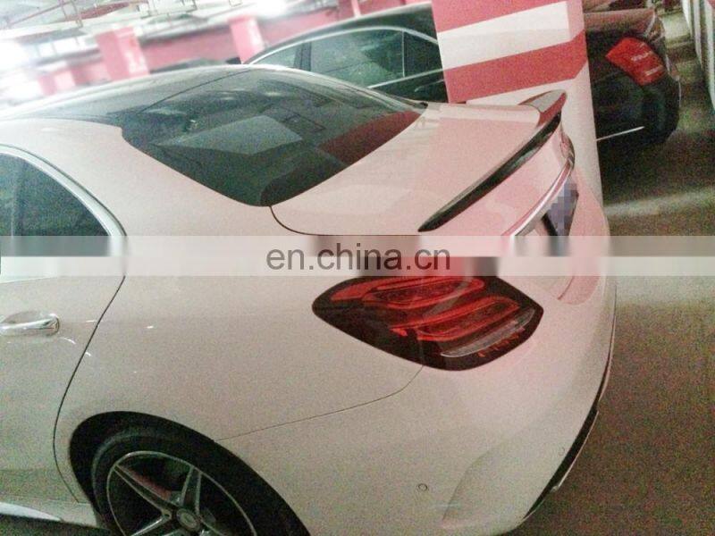 A Type Carbon Fiber Rear Trunk Spoiler Lip for Mercedes Ben z C Class W205 2015
