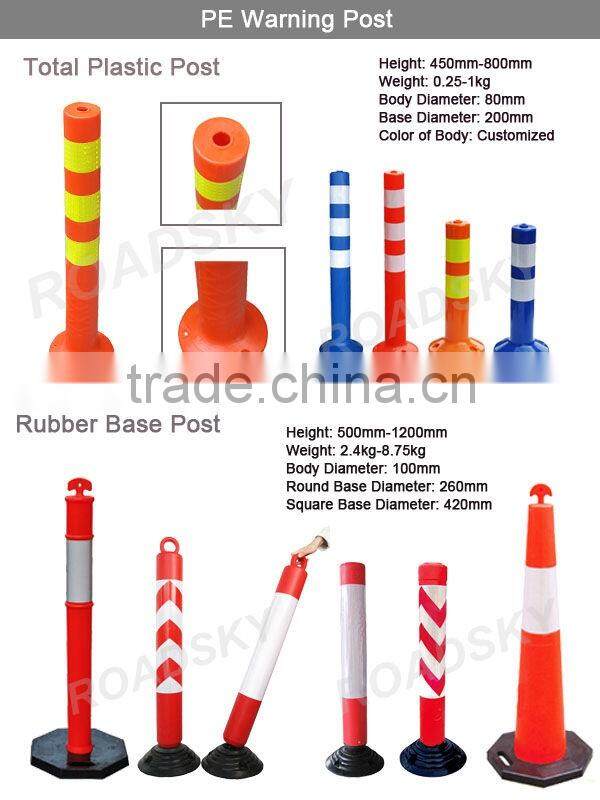Driveway Construction Safety High Brightness Flexible Delineator Post