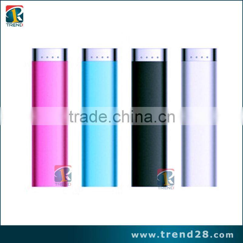 Aluminum alloy shell 2200mAh external battery pack high capacity power bank charger 5V 1A output and 3.7-4.2V 0.5A input